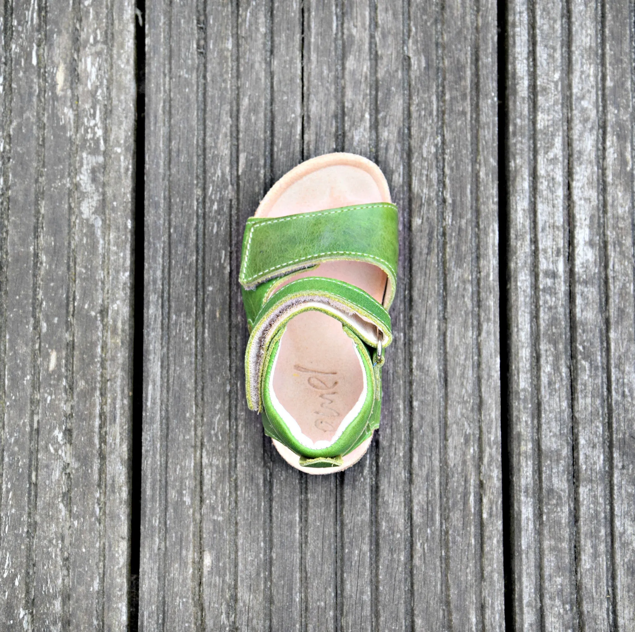 (2508-1) Emel Green Sandals