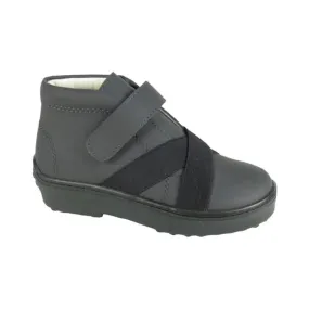 3042 - Gray Sahara Leather Velcro for Boy by London Kids