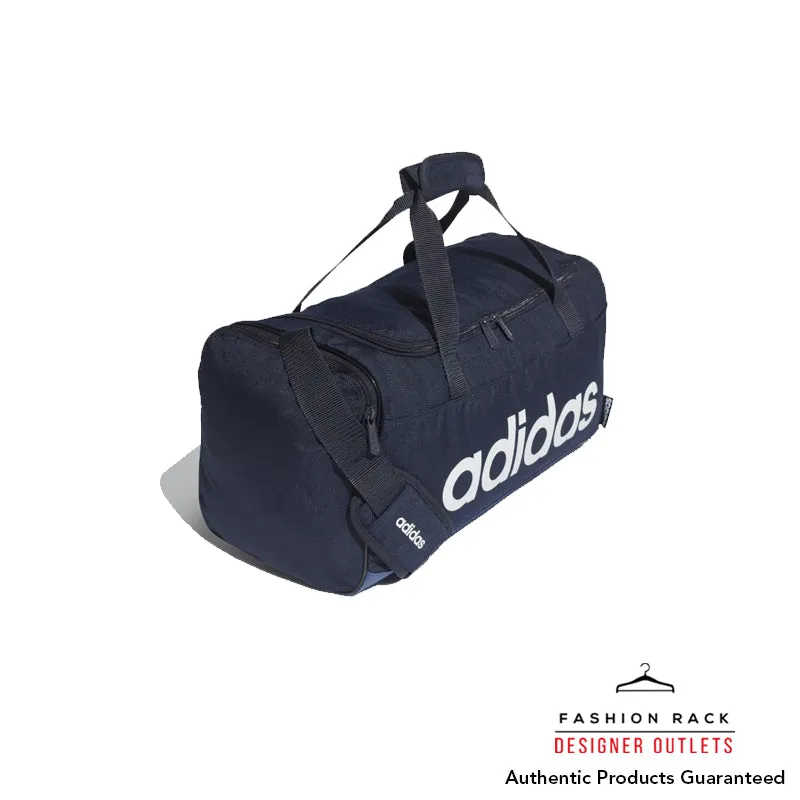 Adidas Linear Logo Duffel Bag (Small) Legend Ink / Tech Indigo / White