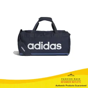 Adidas Linear Logo Duffel Bag (Small) Legend Ink / Tech Indigo / White