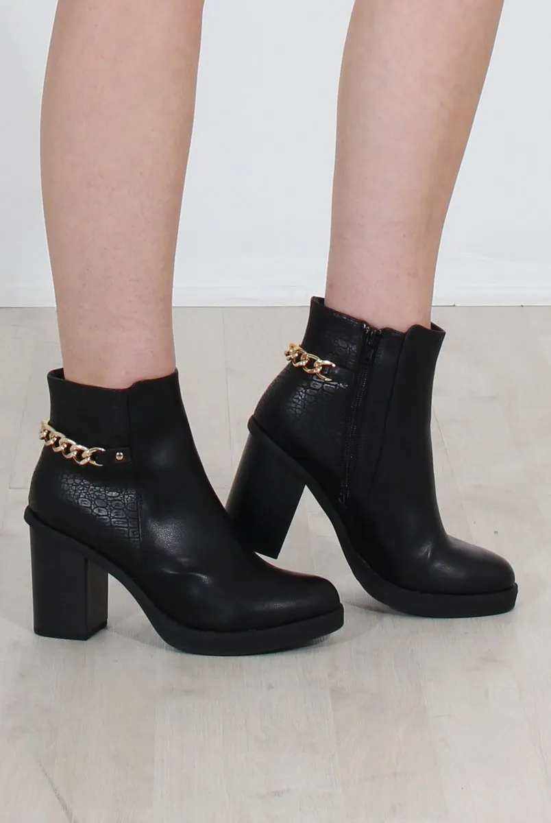 Alma Black Platform boots