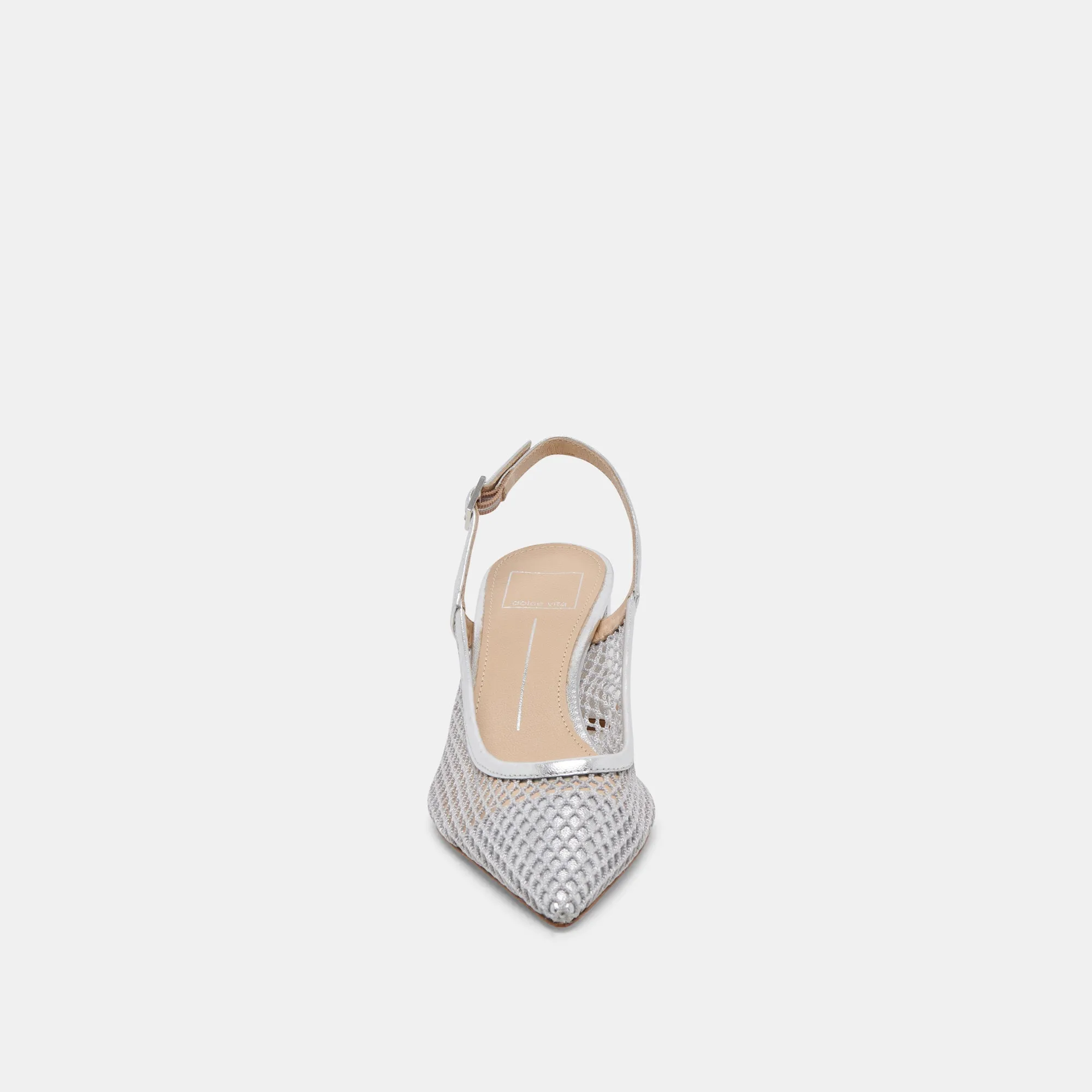 BLONDI HEELS SILVER MESH