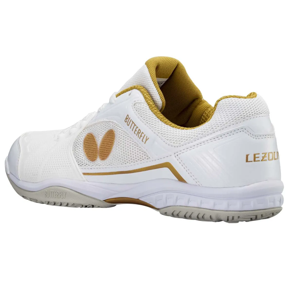 Butterfly Lezoline Rifones Table Tennis Shoes [White/Gold]