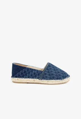 Choice Printed Loafer Shoes Navy