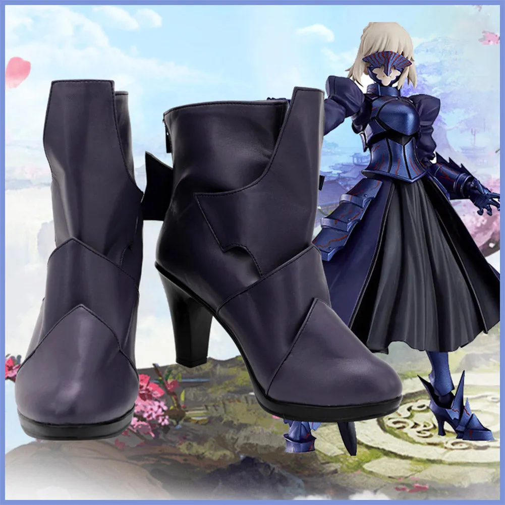 FGO Altria Pendragon Cosplay Shoes Boots Halloween Costumes Accessory Custom Made