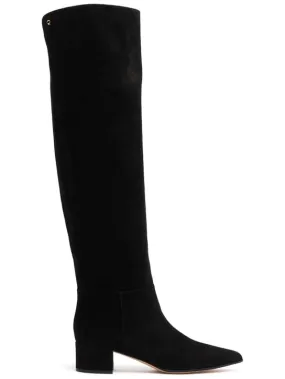 Gianvito Rossi   45mm Suede over-the-knee boots 