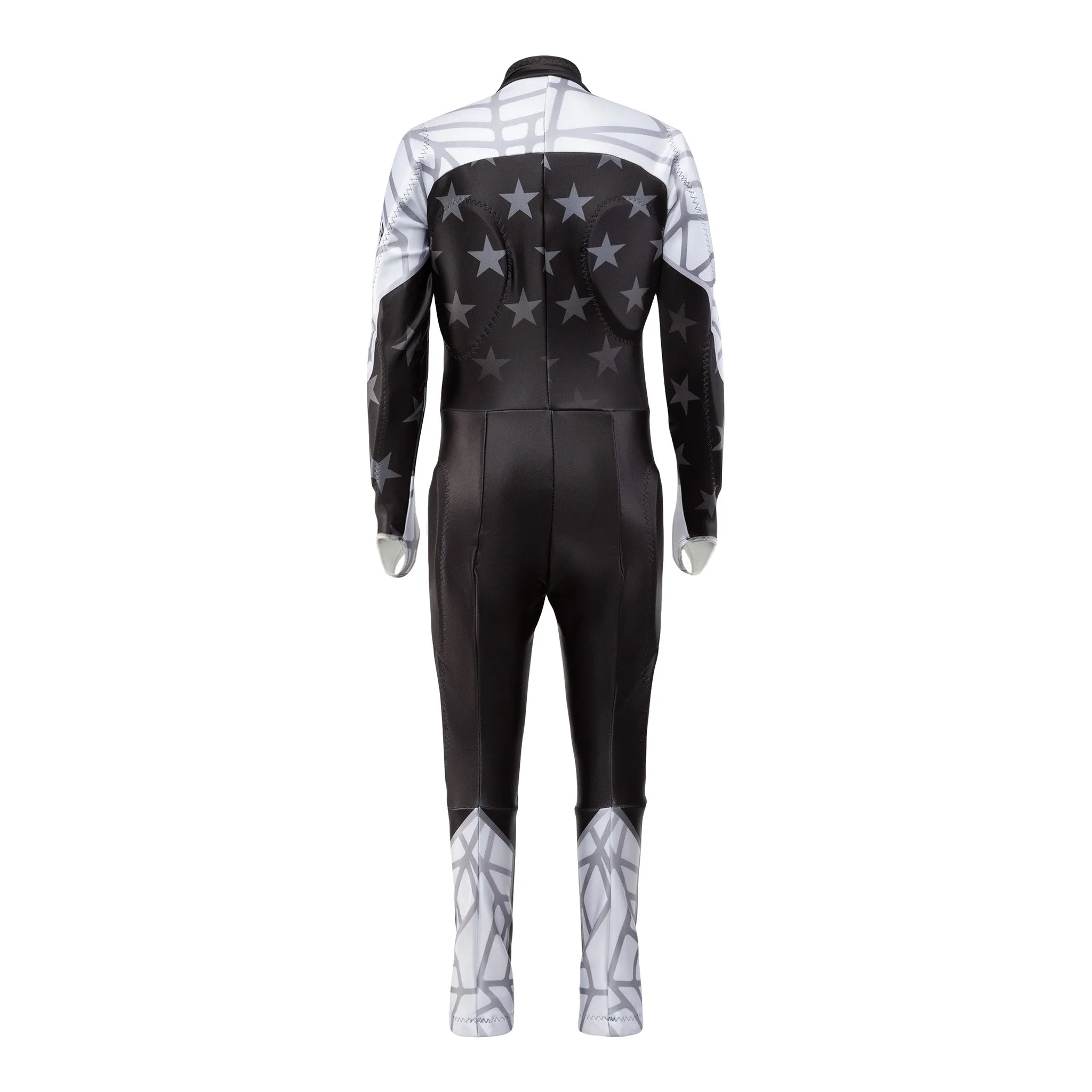 Girls High-Performance Black GS Ski Suit