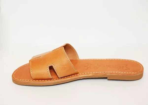 H Sandals Tan