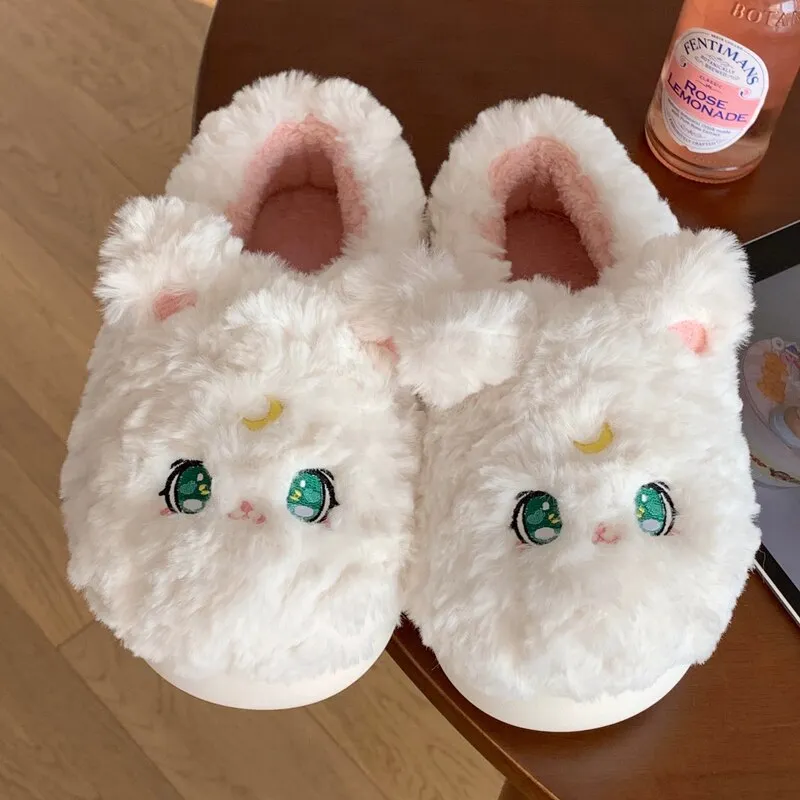 Kawaii anime cat slippers