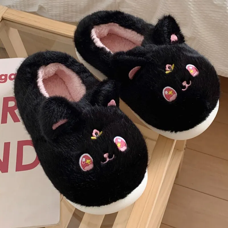 Kawaii anime cat slippers