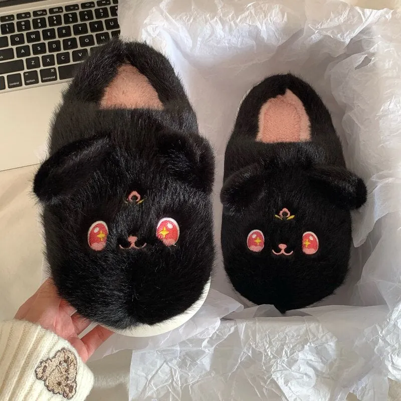 Kawaii anime cat slippers