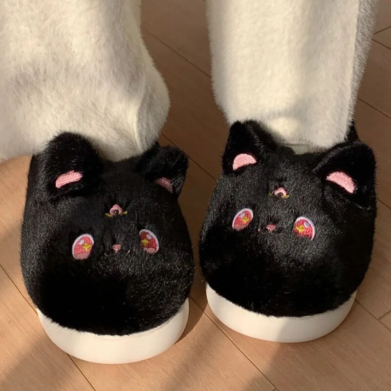 Kawaii anime cat slippers