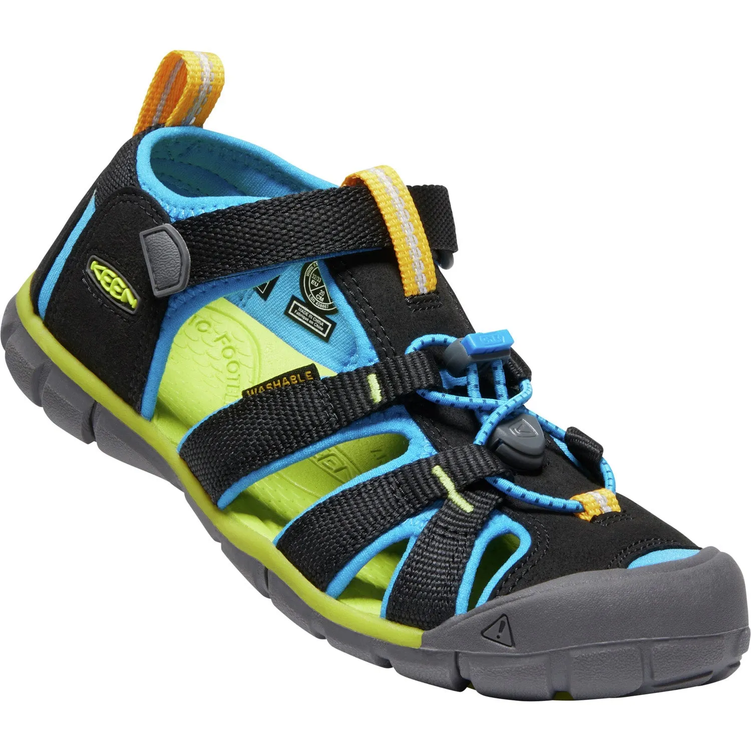 Little Kid's Seacamp II CNX (Black/Brilliant Blue)