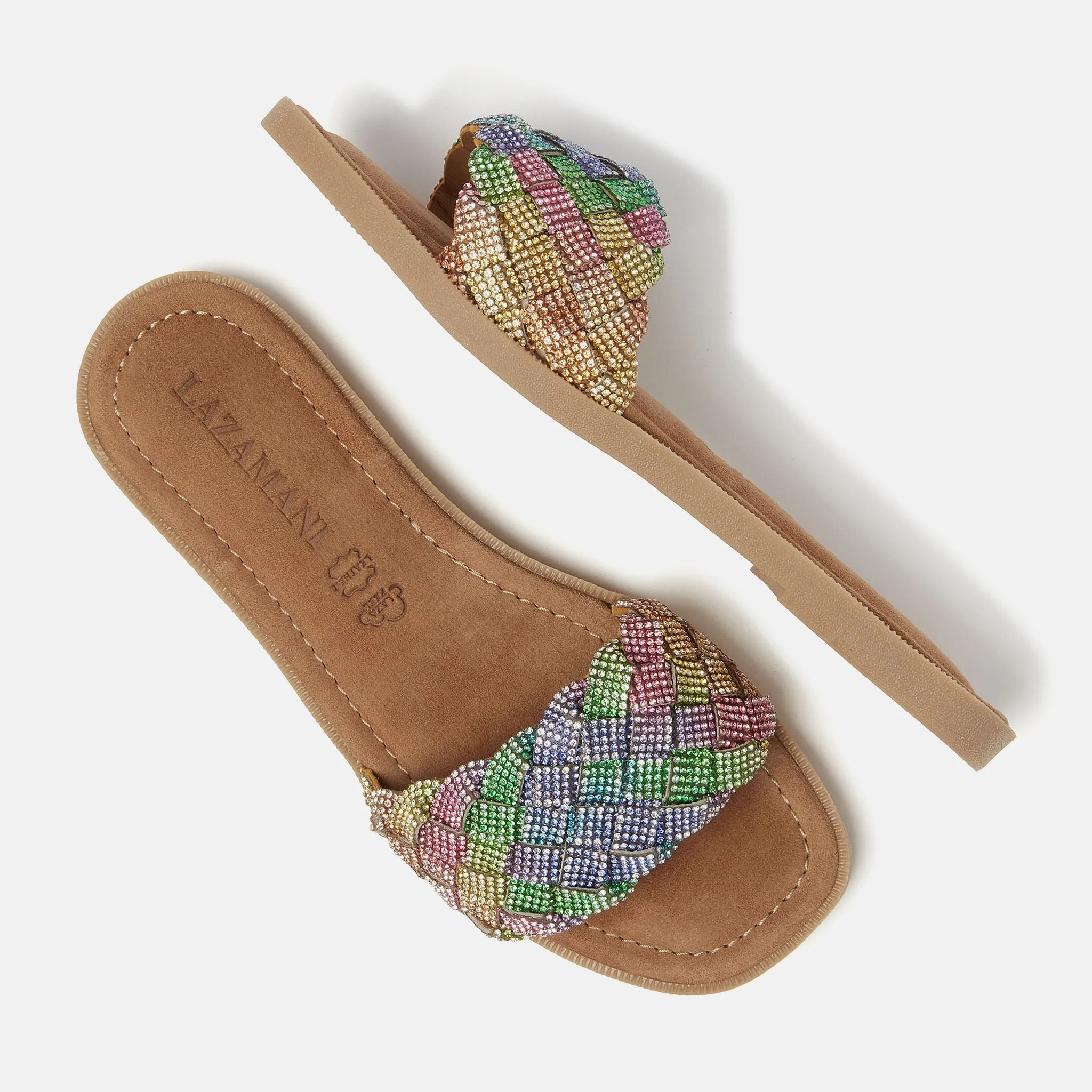 Melany Dames Slippers Rainbow