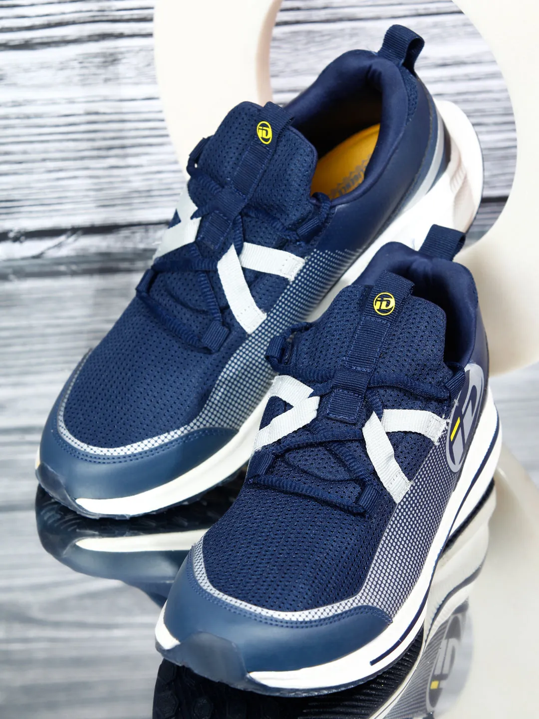 Men's Blue Lace Up Sneaker (ID7510)