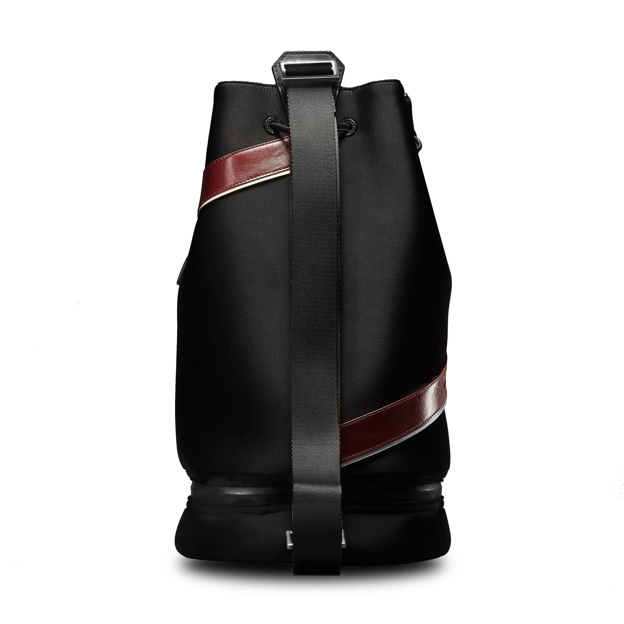 Men's EdWonder X Burgundy Assemblage | Edward Neoprene & Leather Bucket Bag