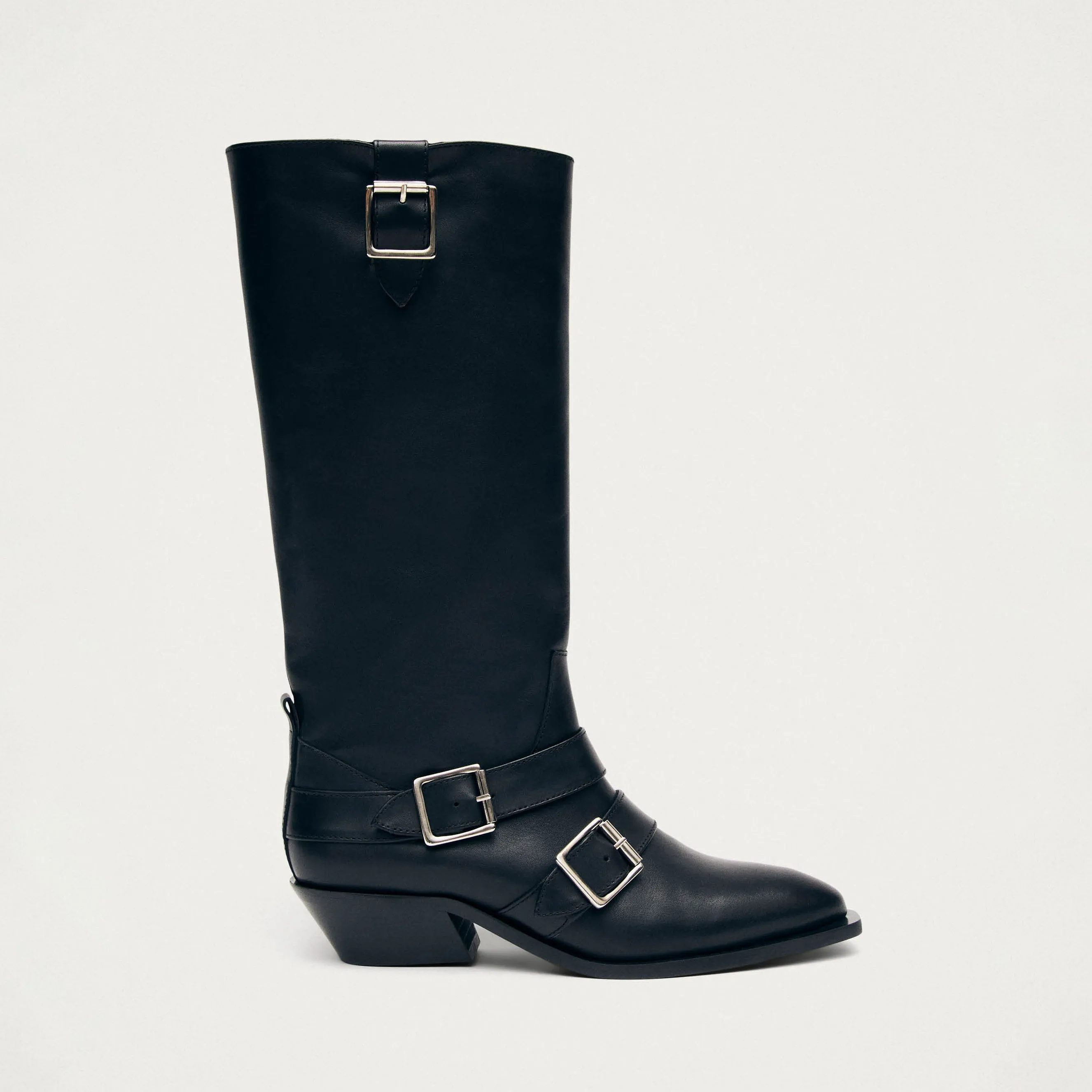 Ryder Black Leather Boots