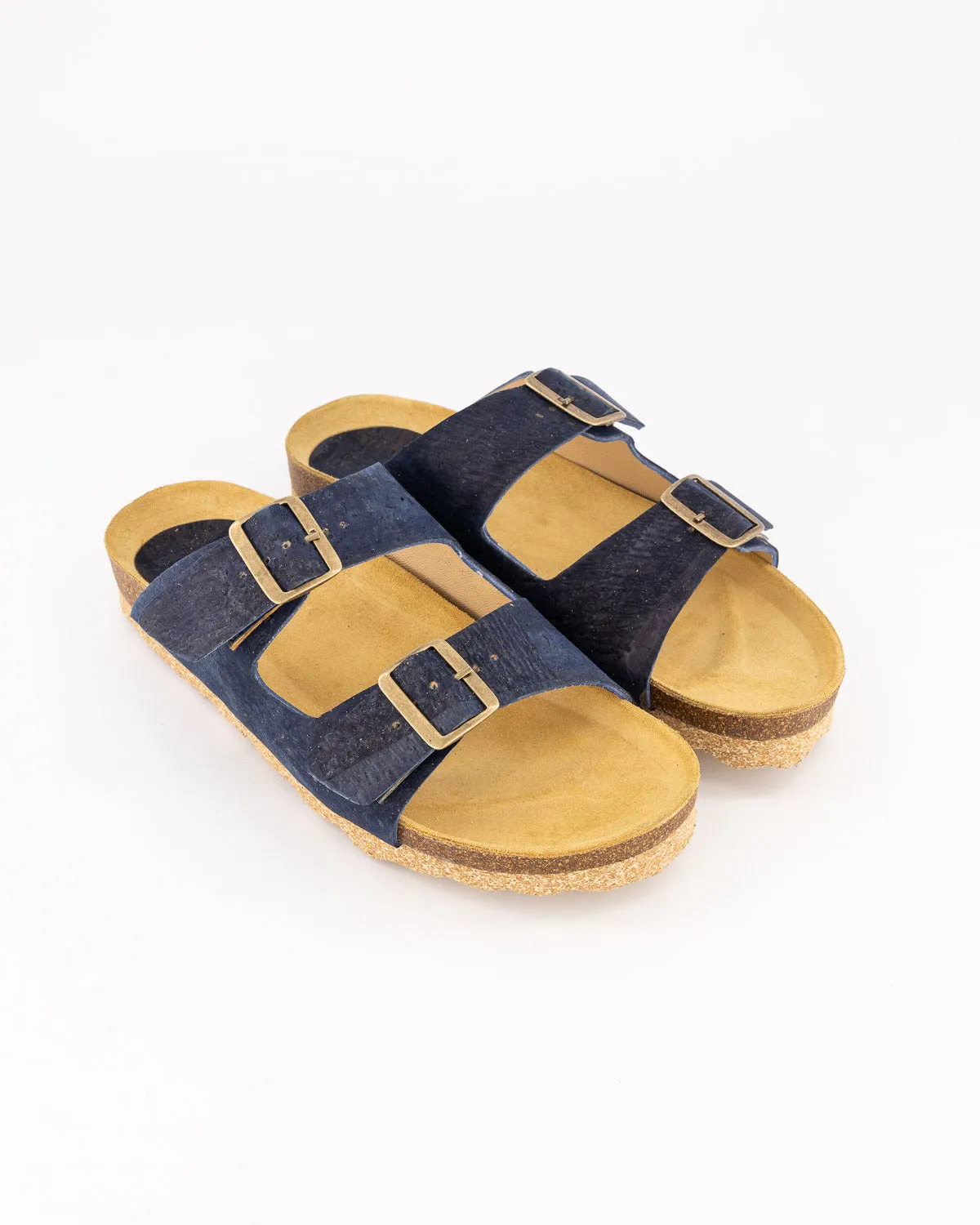 Signature Cork Sandal - Navy