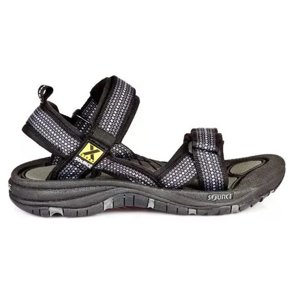 Source Gobi Men's Walking Sandals - Chess Black