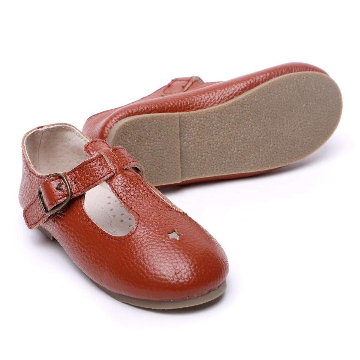 Stella Children's T-Bar Tan