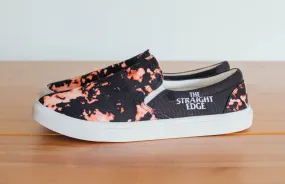 The Straight Edge Bleach Pattern Slip Ons