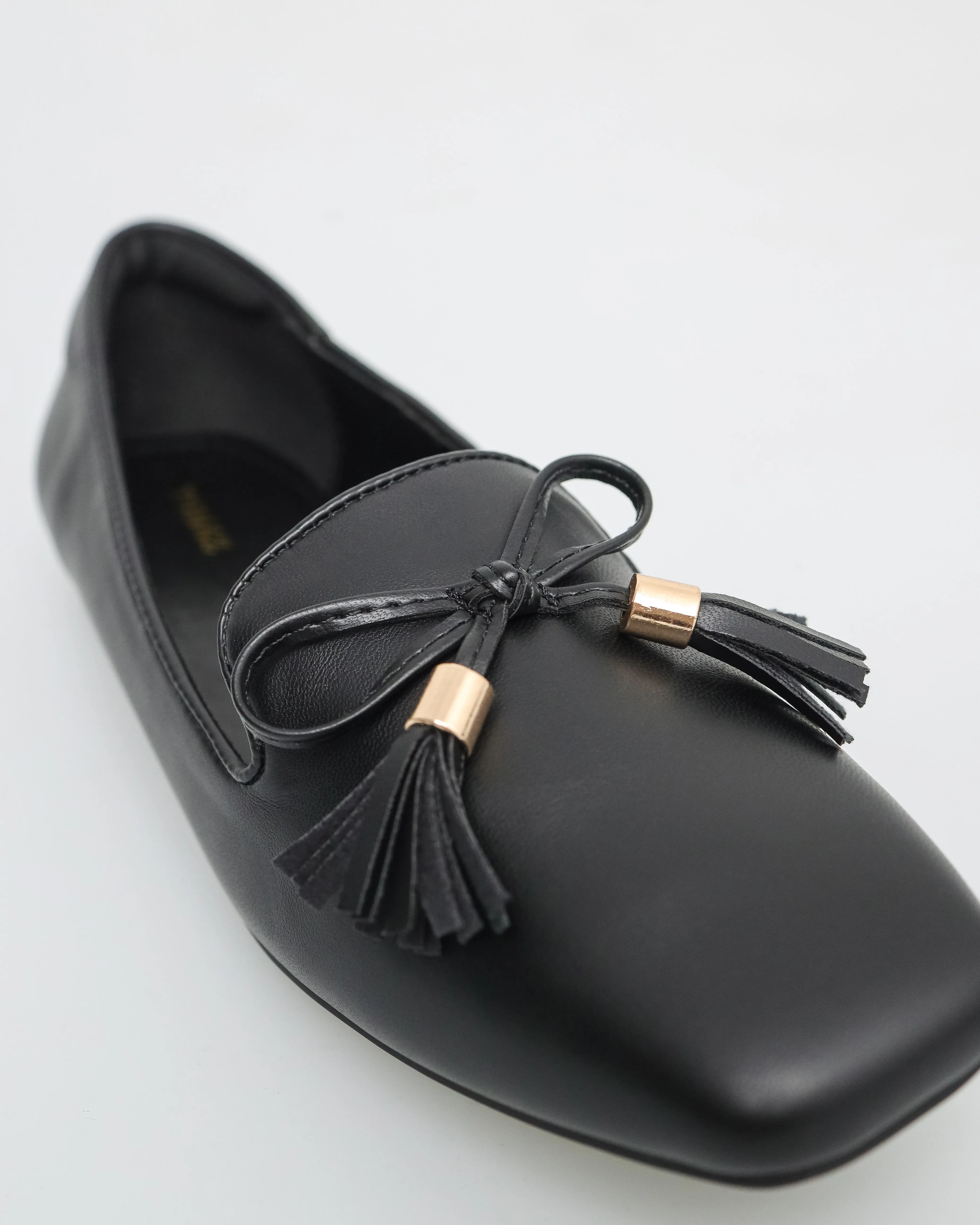 Tomaz FL082 Ladies Bow Flats (Black)