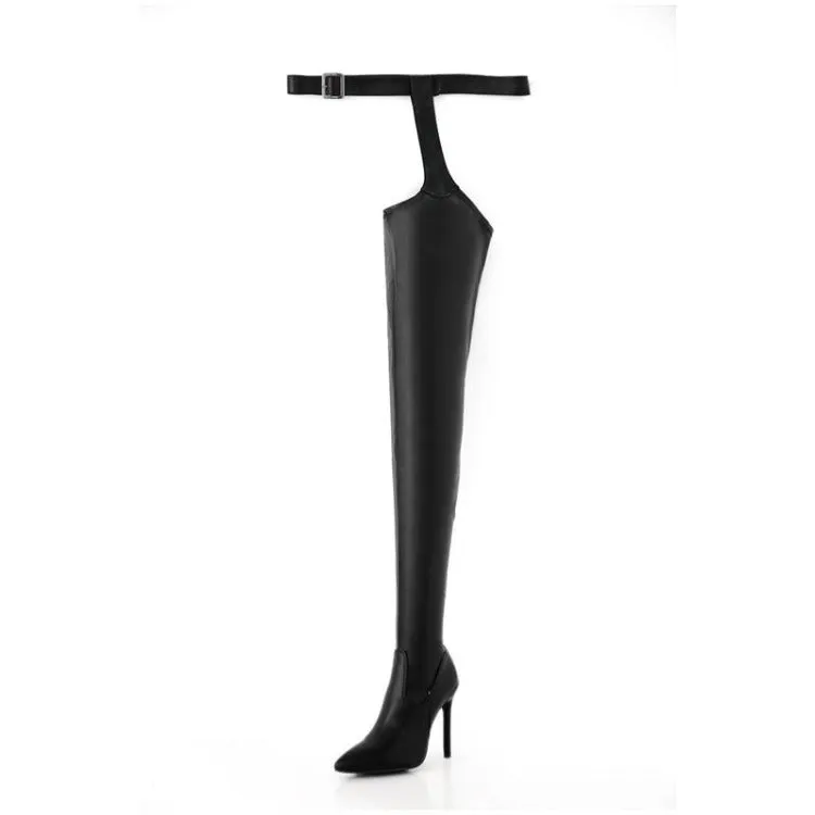 Wholesale women's sexy over the knee leather boots（HH8023）